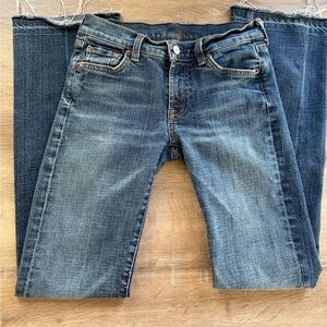 7 For All Mankind bootcut blue jeans